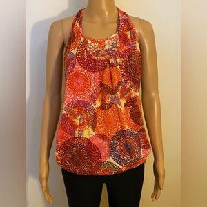 Beautiful Bare Back Tank Top With Sequins & Beads